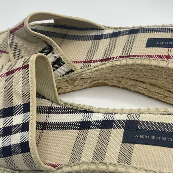 Burberry | Espadrille Slip on Wedge Sandal | EU40 - Picture 12 of 16